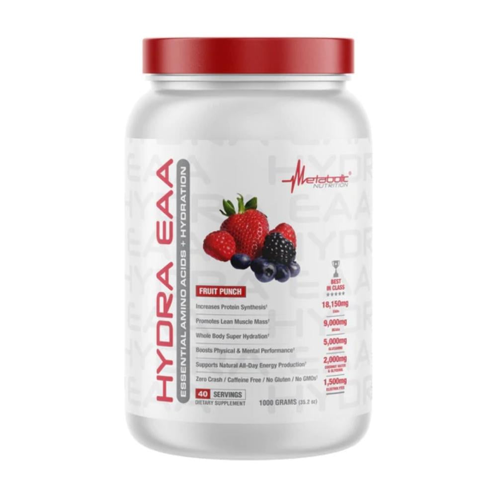 Metabolic Nutrition Hydra EAA 40 Servings Amino Acids Metabolic Nutrition Fruit Punch