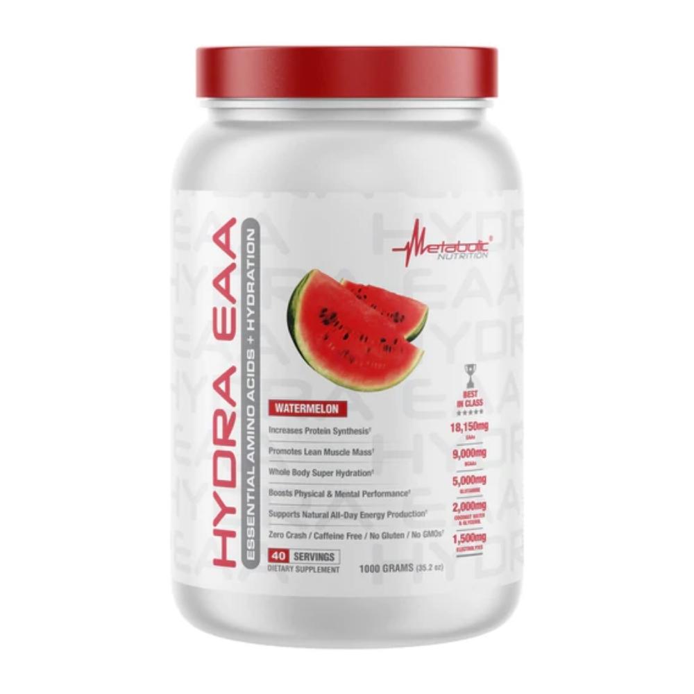 Metabolic Nutrition Hydra EAA 40 Servings Amino Acids Metabolic Nutrition Watermelon
