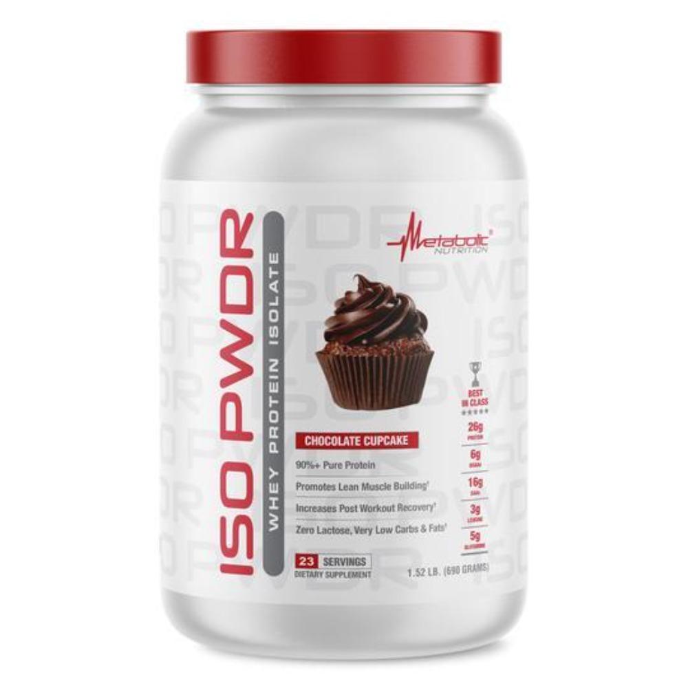 Metabolic Nutrition ISO PWDR 23 Servings Protein Powders Metabolic Nutrition Chocolate Cupcake