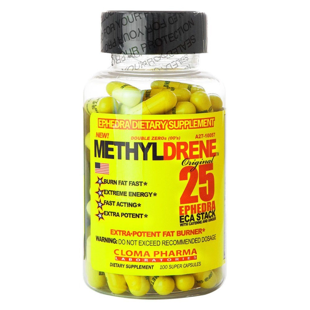 Cloma Pharma Methyldrene 25mg Ephedra 100 Caps Fat Burner Cloma Pharma (1357665992747)