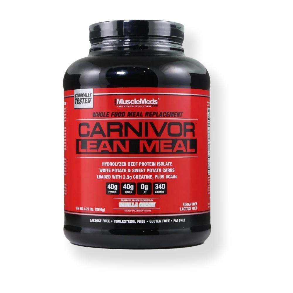 MuscleMeds Carnivor Lean Meal 30 Servings Meal Replacement Powders MuscleMeds Vanilla Cream