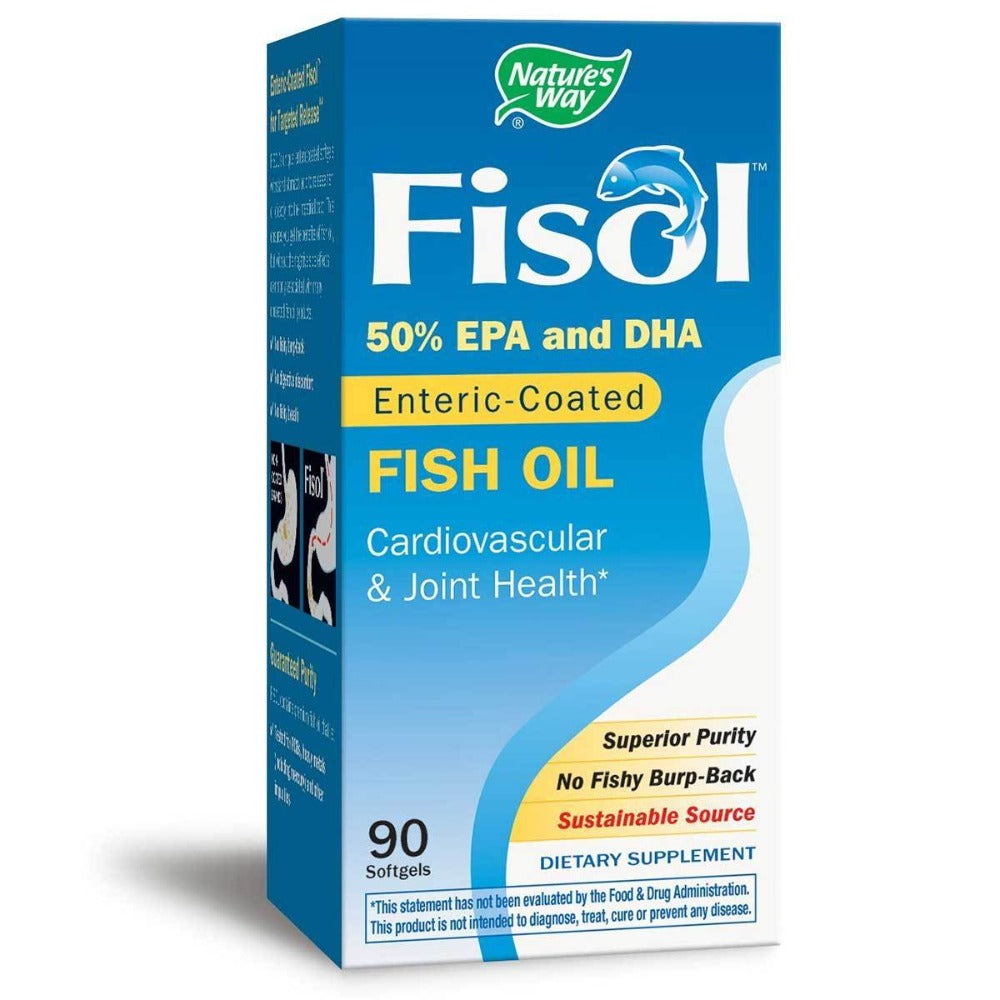 Nature's Way Fisol Fish Oil 90 Softgels Omega Fatty Acids / EFAs Nature's Way (1057949057067)