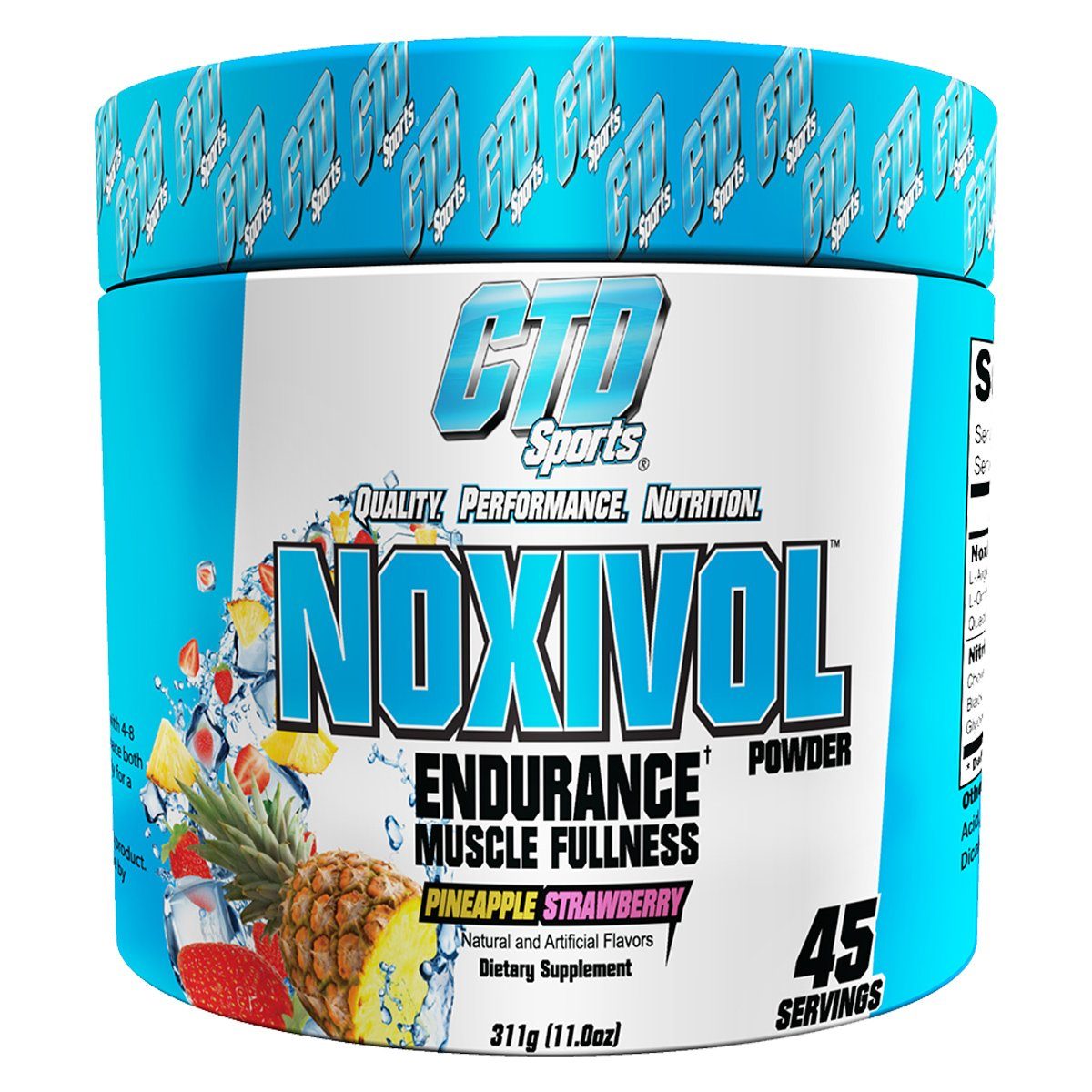CTD Labs Noxivol Powder 45 Servings Pre-workout CTD Labs Pineapple Strawberry (1059050029099)