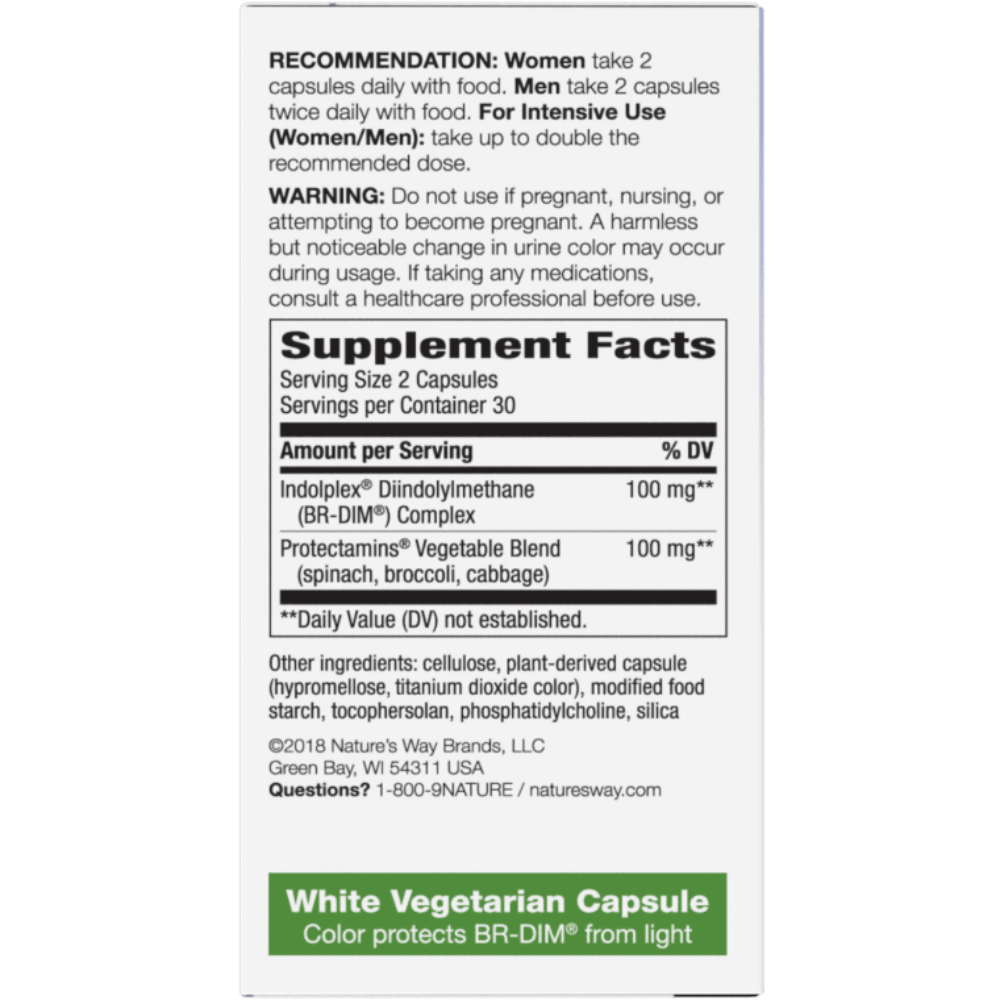 NW DIM-plus 120 Vege Capsules Specialty Health Products Nature's Way