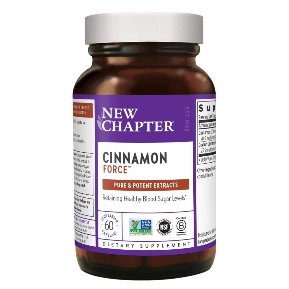 New Chapter Cinnamon Force 60 Vege Capsules Herbs New Chapter