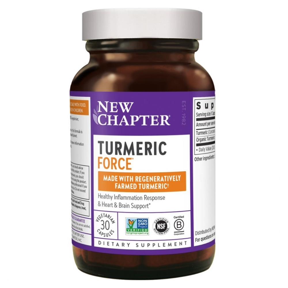 New Chapter Turmeric Force 30 Vege Capsules Herbs New Chapter