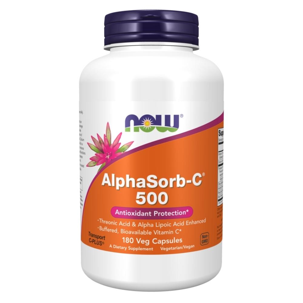 Now Foods ALPHASORB-C 500 180 Vege Capsules Vitamins & Minerals Now Foods