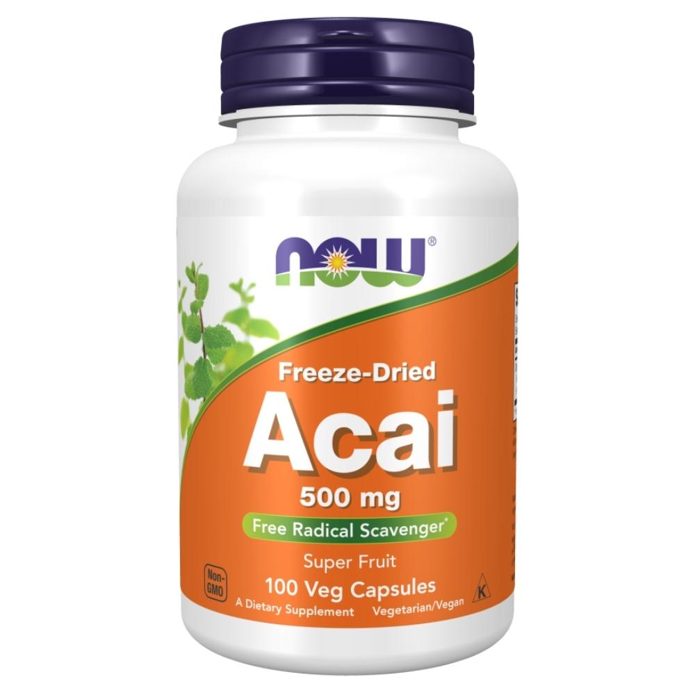 Now Foods Acai 500 Mg 100 Vegetable Capsules Antioxidants / CoQ-10 Now Foods