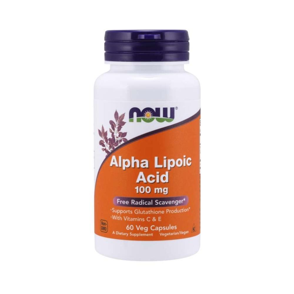 Now Foods Alpha Lipoic Acid 100 Mg 60 Vegetable Capsules Antioxidants / CoQ-10 Now Foods
