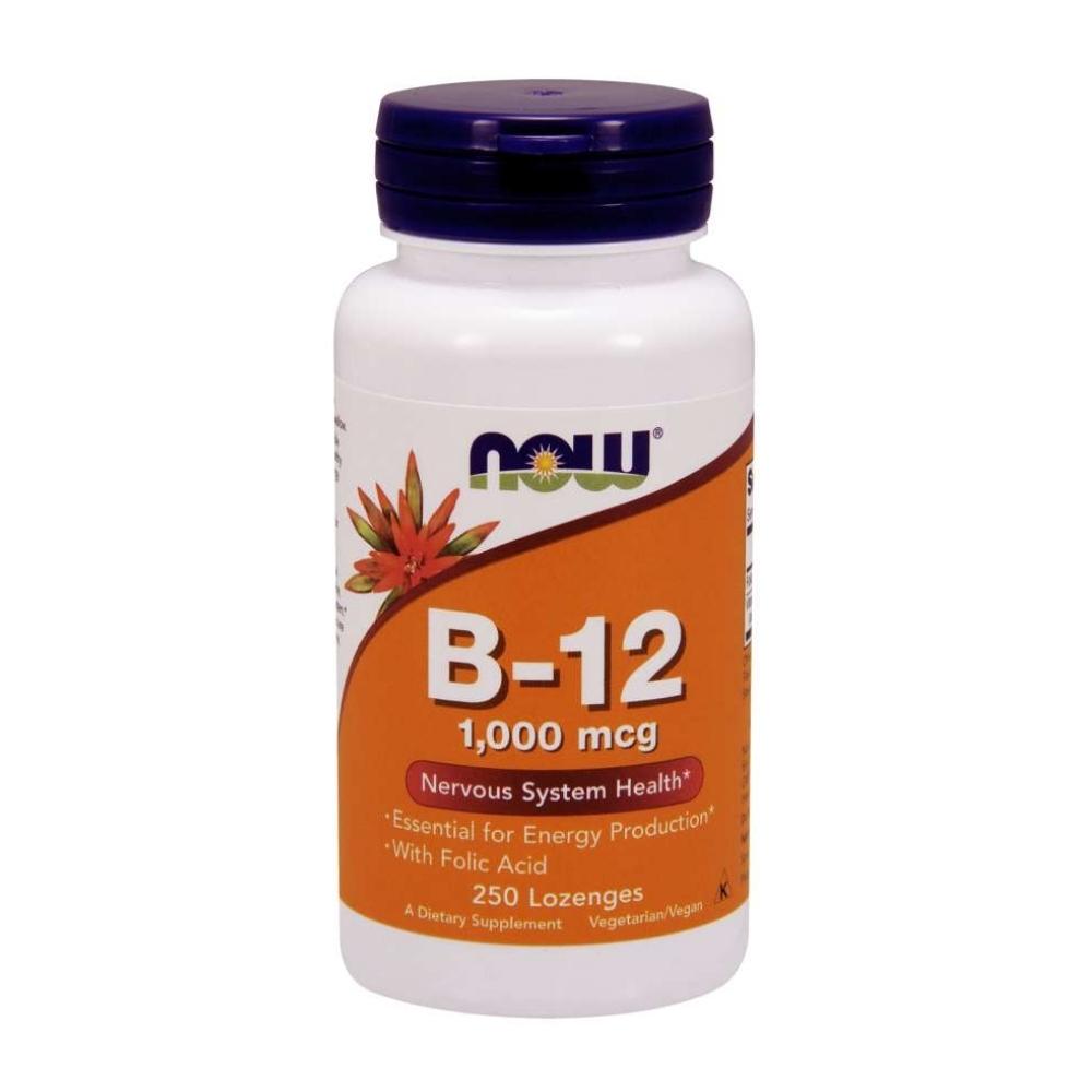 Now Foods B-12 1000 Mcg 250 Lozenges Vitamins Now Foods