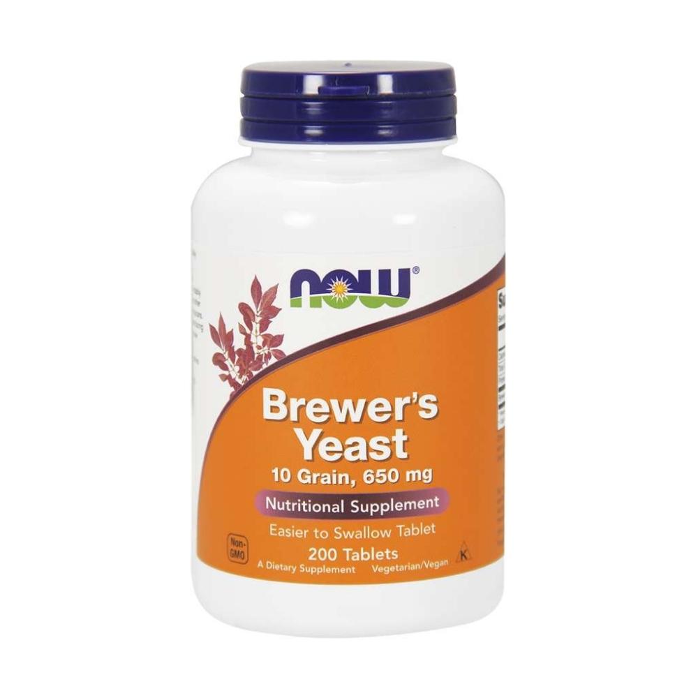 Now Foods Brewers Yeast 10 Grain 200 Tablets Digestive Health / Probiotics Now Foods