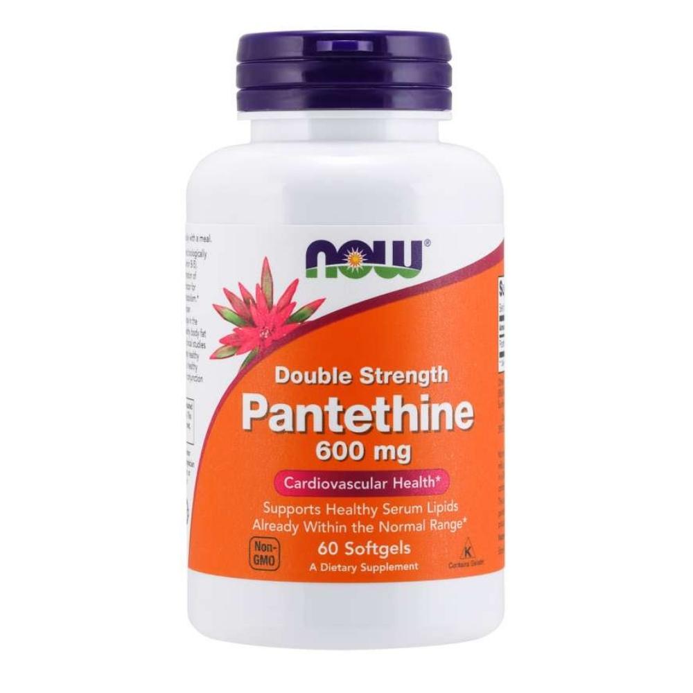Now Foods PANTETHINE 600mg 60 Soft Gels Vitamins & Minerals Now Foods