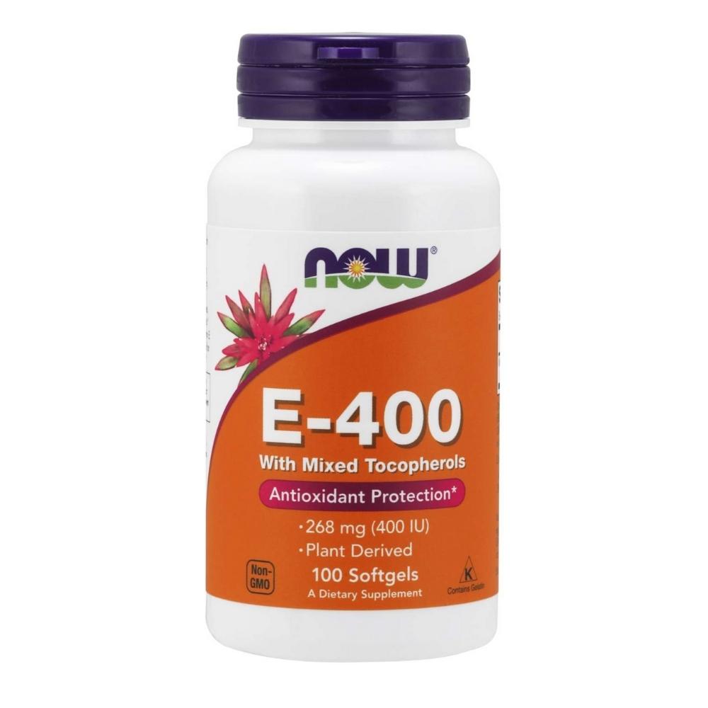 Now Foods Vitamin E-400 100 Softgels Now Foods