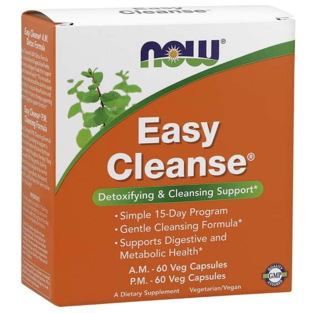 Now Foods EASY CLEANSE AM/PM 60 Vege Capsules Specialty Health Products Now Foods