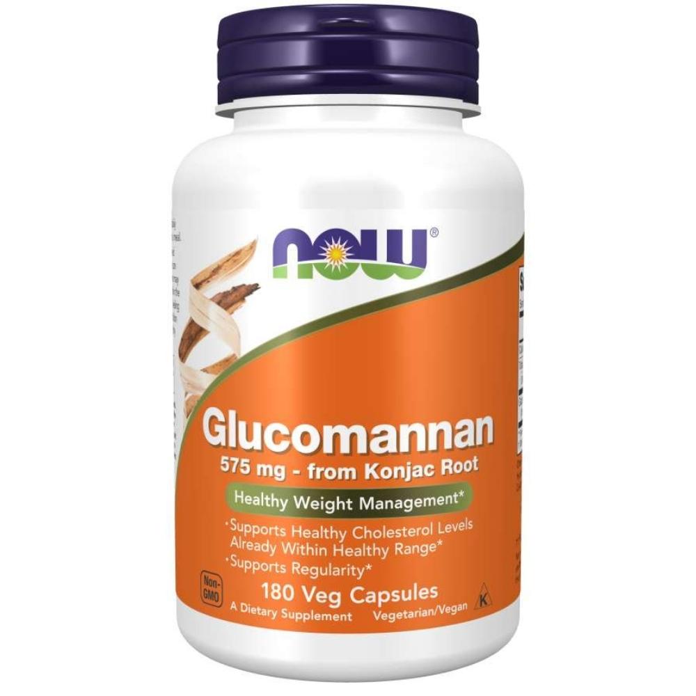 Now Foods GLUCOMANNAN 575mg 180 Capsules Specialty Health Products Now Foods