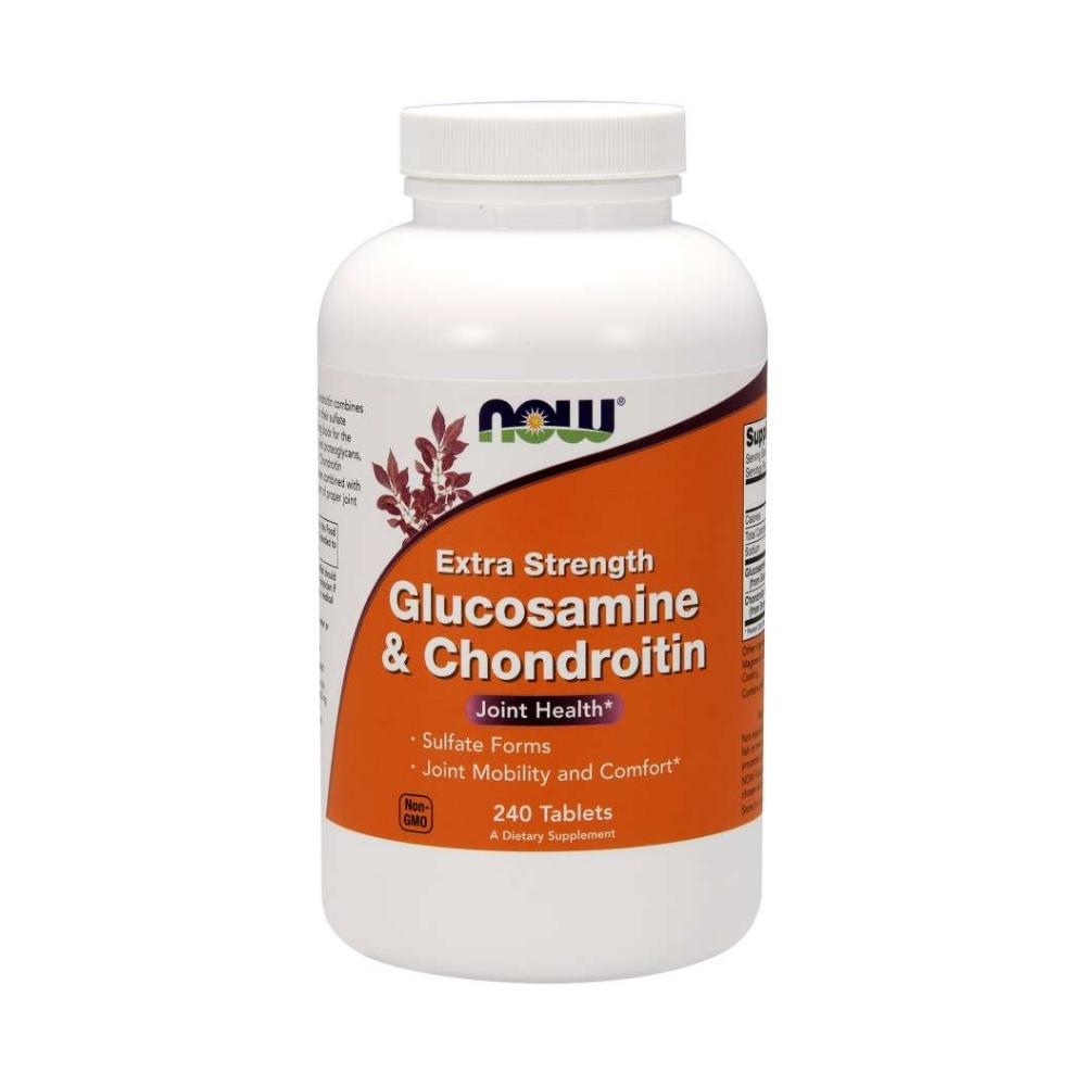 Now Foods Glucosamine & Chondroitin Extra Strength 240 Tablets Joint Aids Now Foods