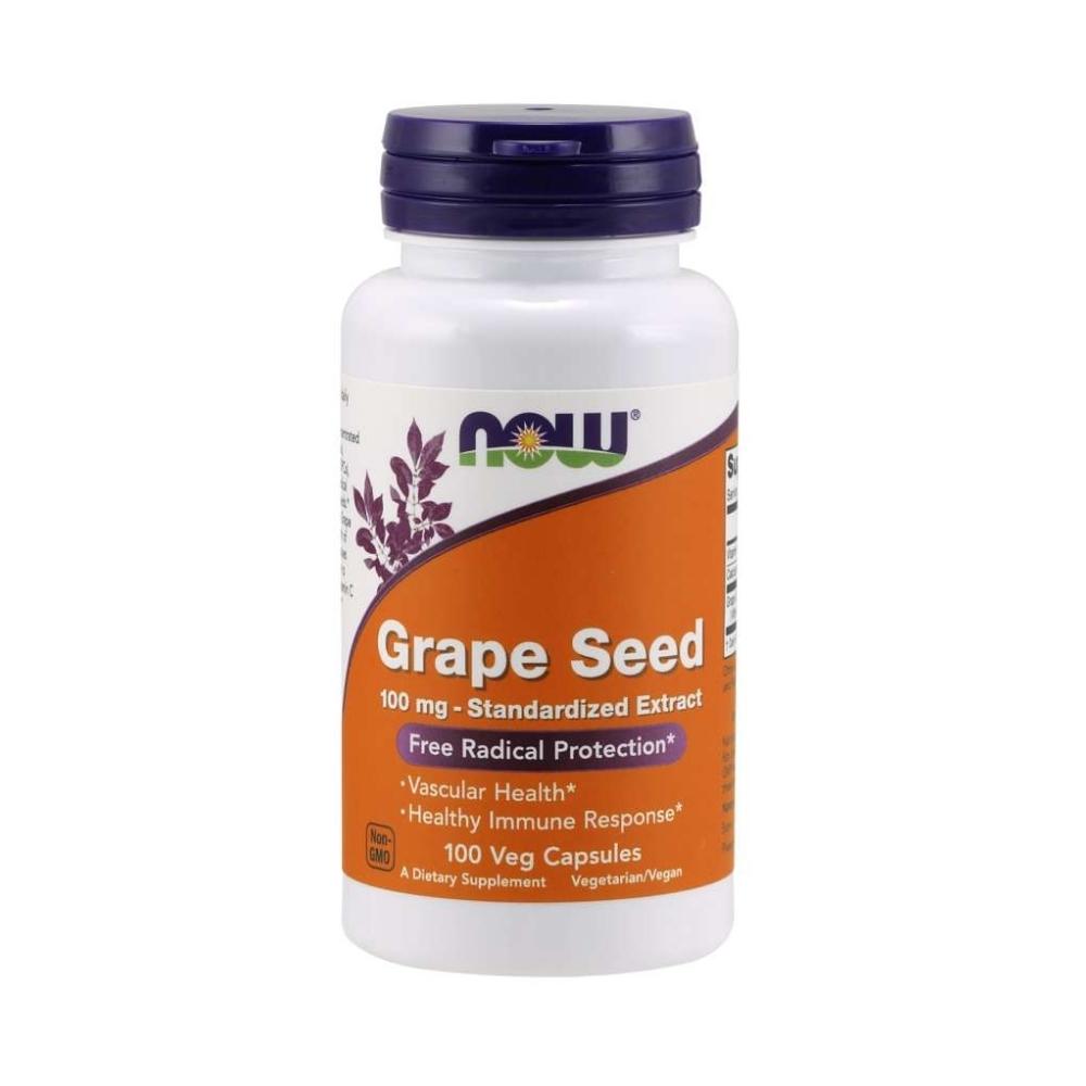 Now Foods Grape Seed Anti 100 Mg 100 Vegetable Capsules Now Foods
