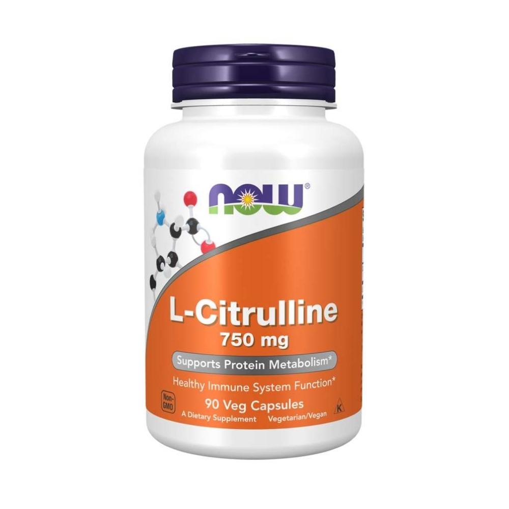 Now Foods L-Citrulline 750mg 90 Capsules Amino Acids Now Foods