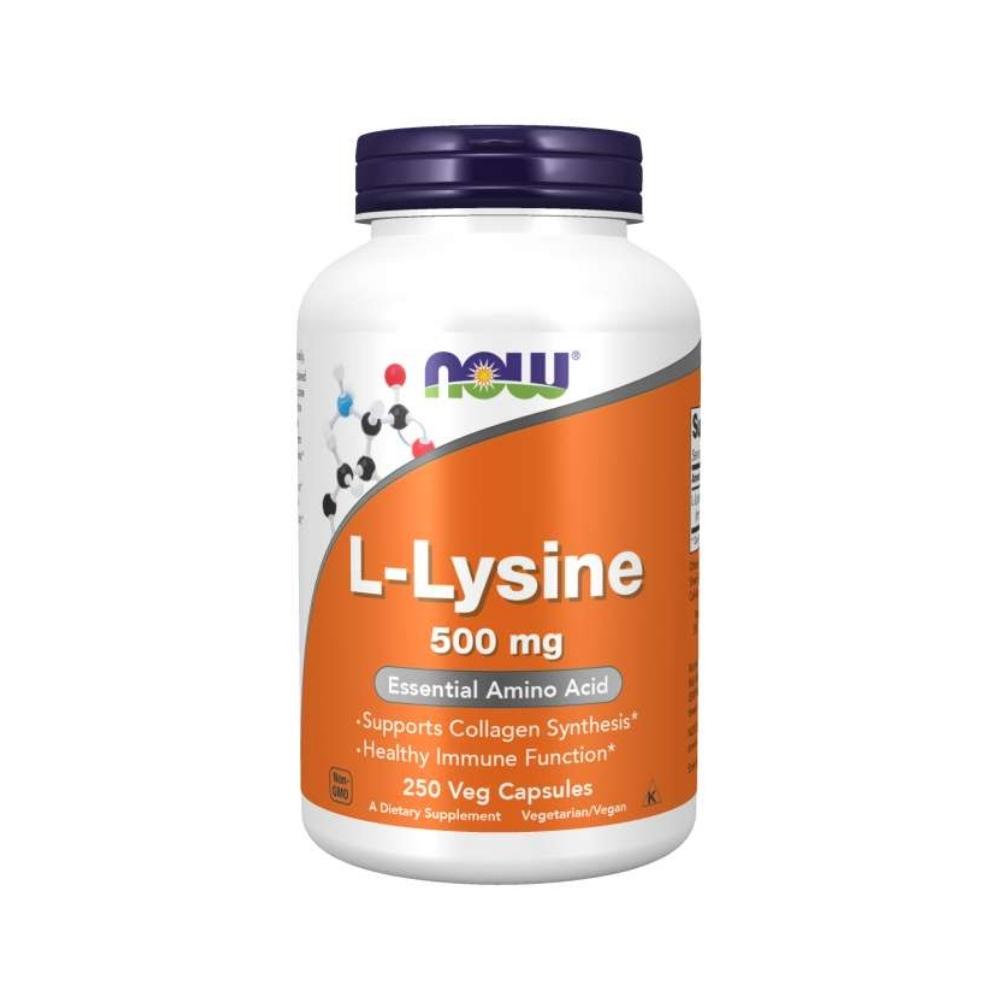 Now Foods L-Lysine 500mg 250 Capsules Now Foods
