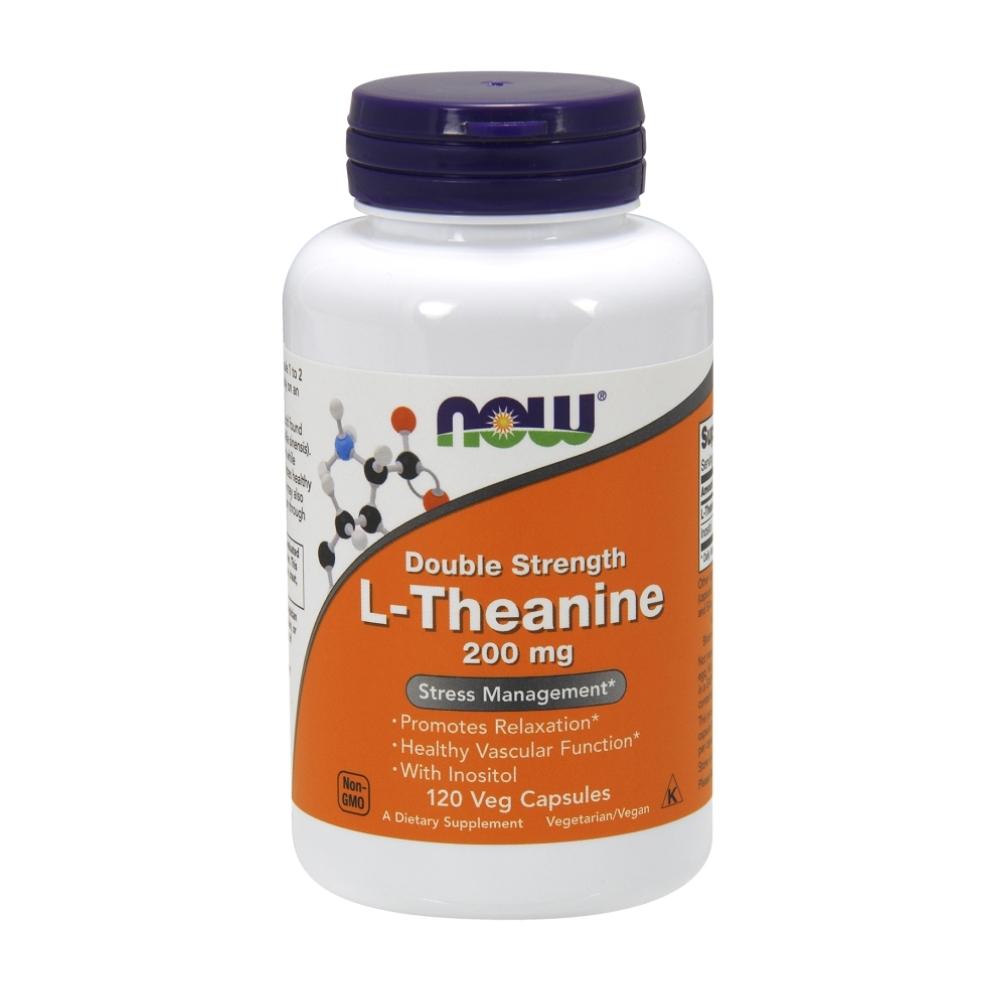 Now Foods L-Theanine 200mg 120 Vege Capsules Specialty Health Products Now Foods