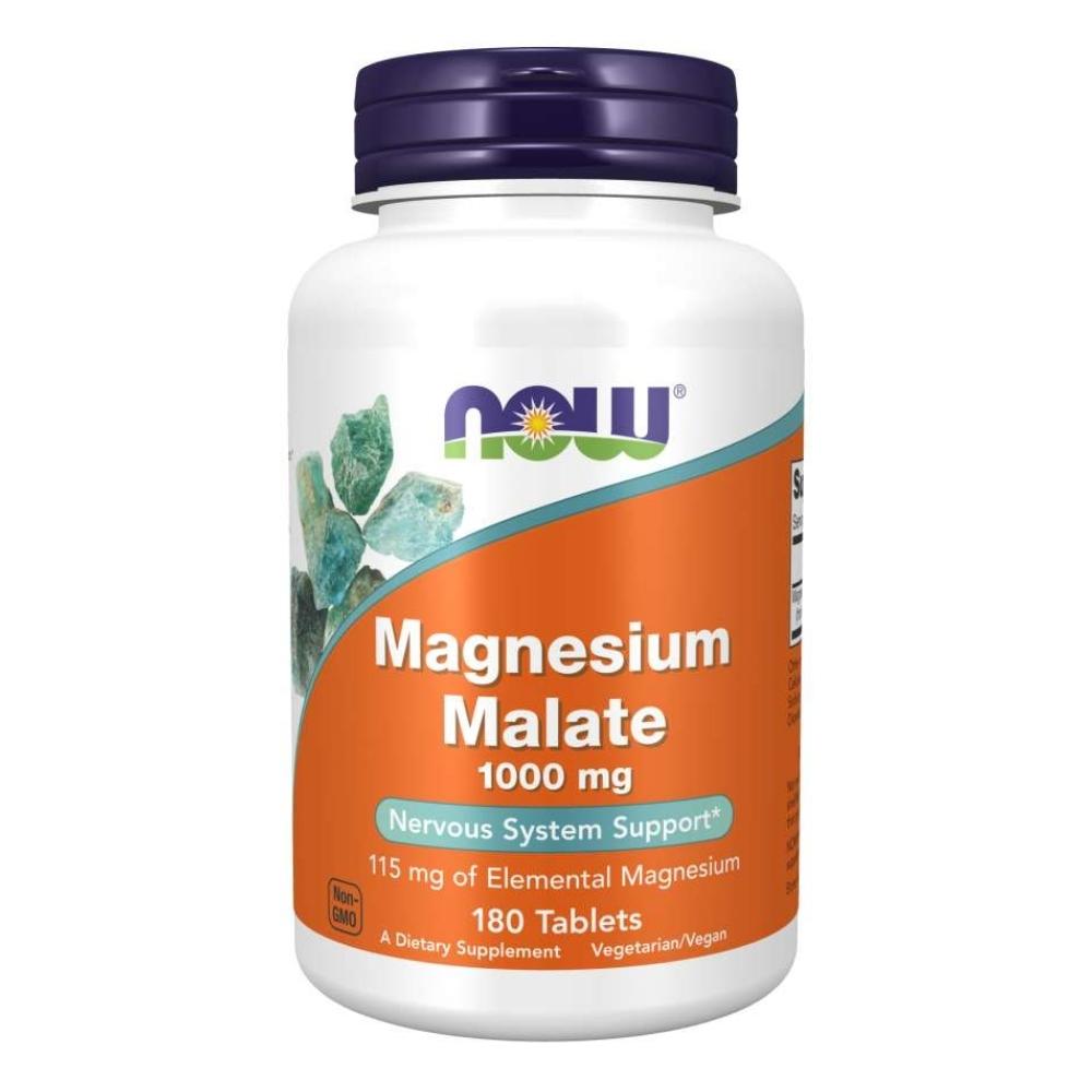 Now Foods Magnesium Malate 1000 Mg 180 Tablets Minerals Now Foods