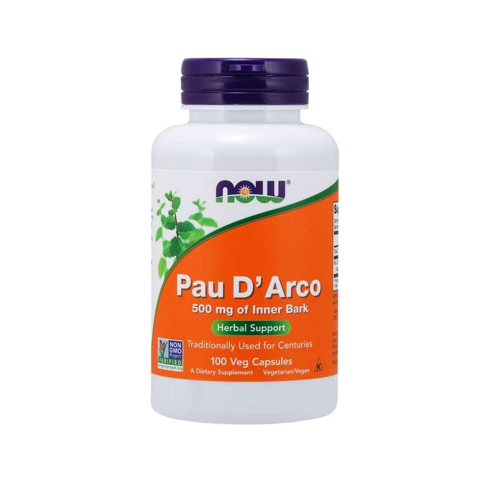 Now Foods Pau D' Arco 500 Mg 100 Capsules Antioxidants / CoQ-10 Now Foods