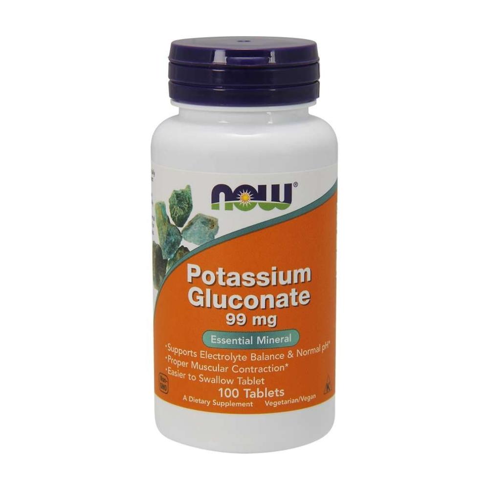 Now Foods Potassium Gluconate 99 Mg 100 Tablets Now Foods