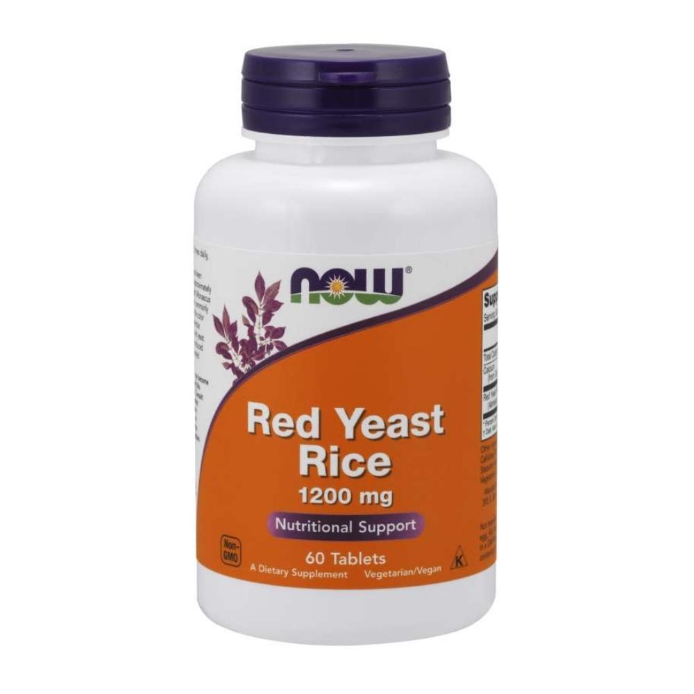 Now Foods Red Yeast Rice Extract 1200 Mg 60 Tablets Minerals Now Foods
