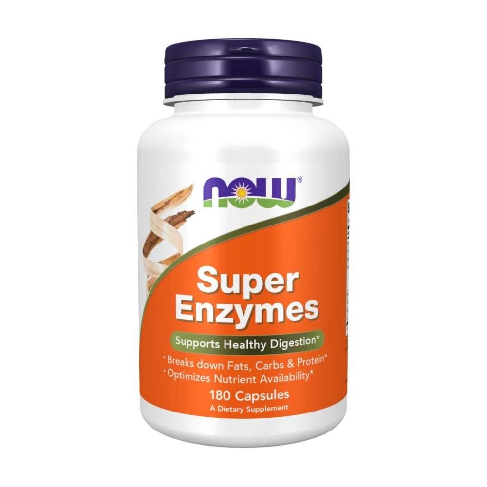 Now Foods Super Enzymes 180 Capsules Digestive Health / Probiotics Now Foods