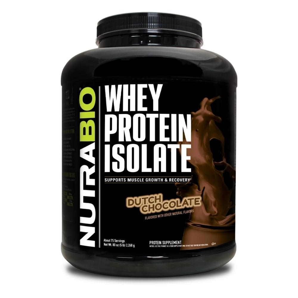 NutraBio 100% Whey Protein Isolate 75 Servings Protein Powders NutraBio DUTCH CHOCOLATE
