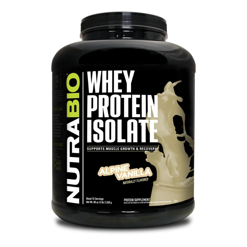 NutraBio 100% Whey Protein Isolate 75 Servings Protein Powders NutraBio ALPINE VANILLA