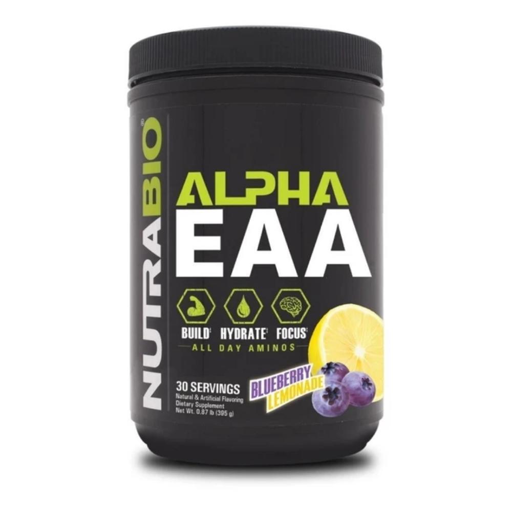 NutraBio Alpha EAA 30 Servings Amino Acids NutraBio Blueberry Lemonade