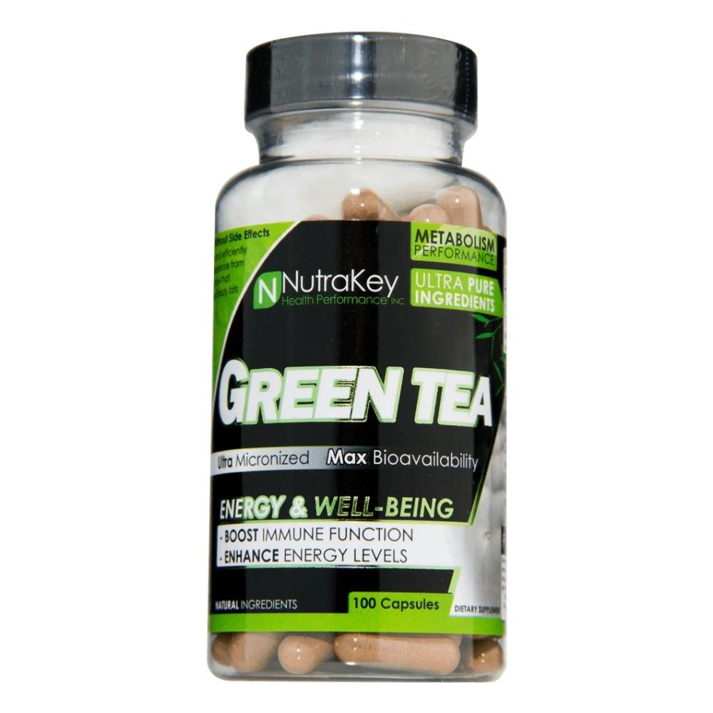 NutraKey Green Tea Extract 350mg 100 Vege Capsules Fat Burner Nutrakey