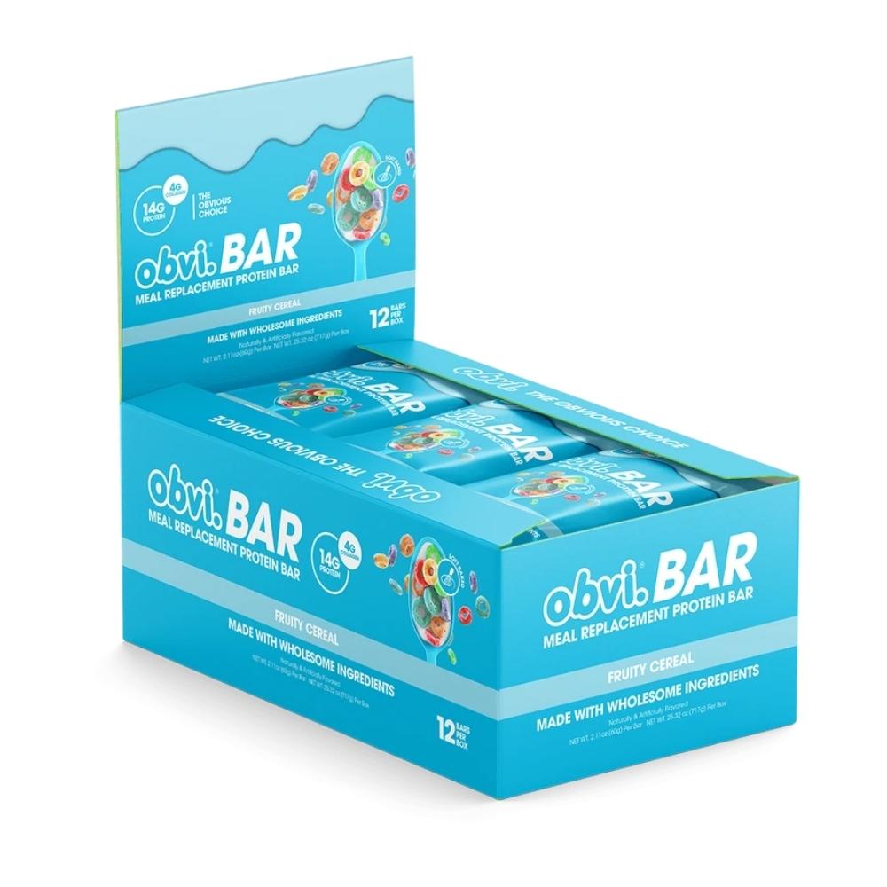 OBVI Bars 12/Box Bars Obvi Fruity Cereal