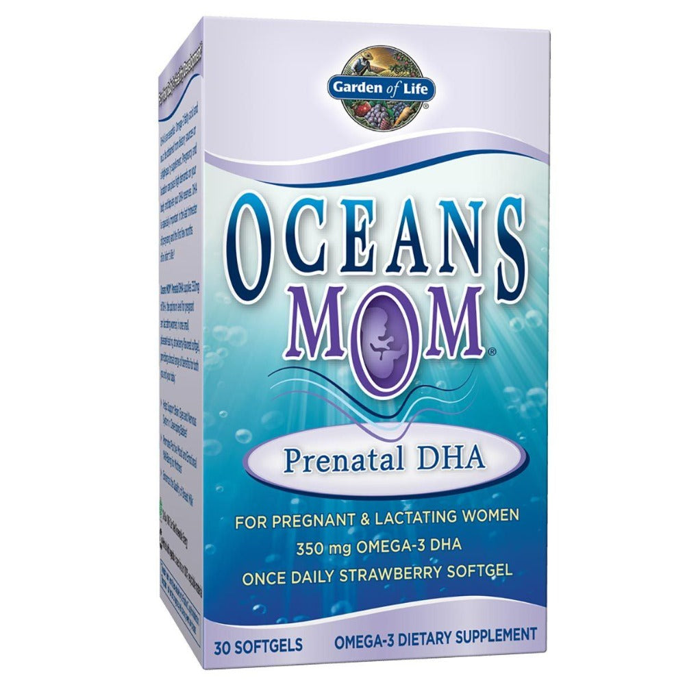 Garden of Life Ocean's Mom Prenatal DHA 30 Gels Omega Fatty Acids / EFAs Garden of Life (1058194161707)