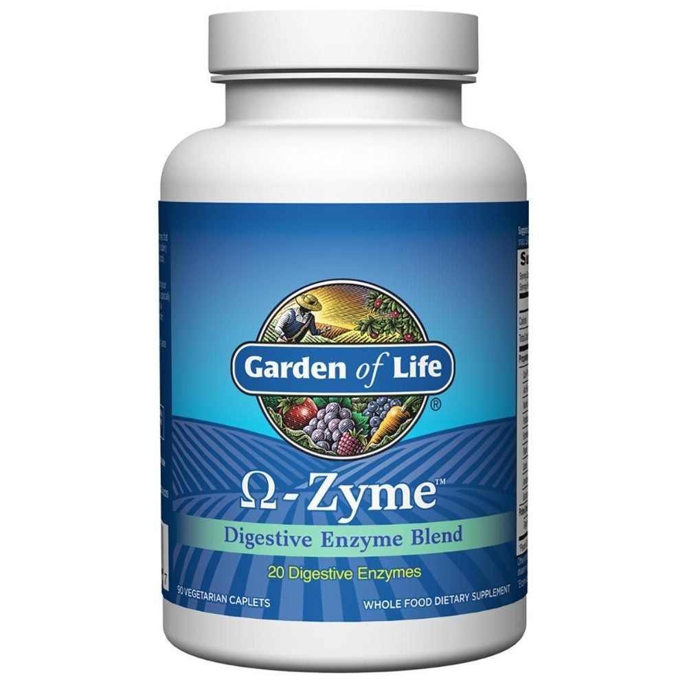Garden of Life Omega-Zyme 90 Caplets Digestive Health / Probiotics Garden of Life (1058829369387)