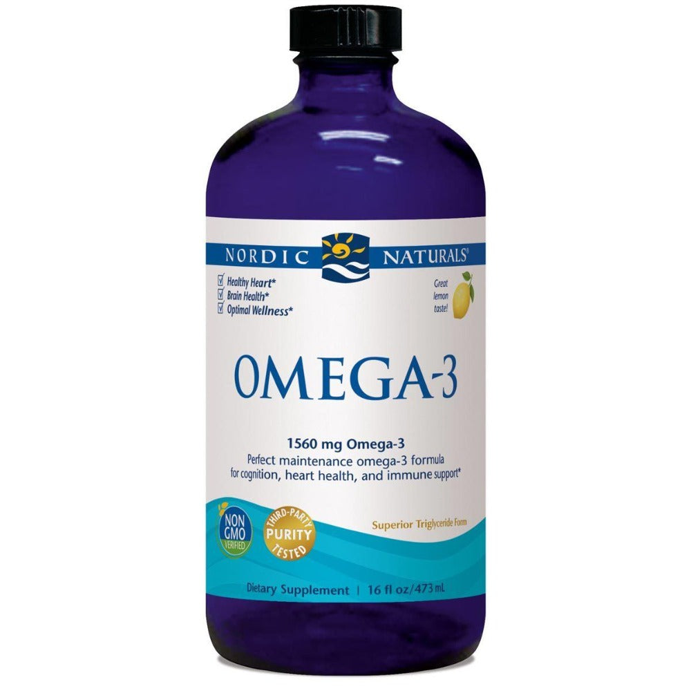 Nordic Naturals Omega-3 Liquid Lemon 16 Fl Oz Omega Fatty Acids / EFAs Nordic Naturals (1058795847723)