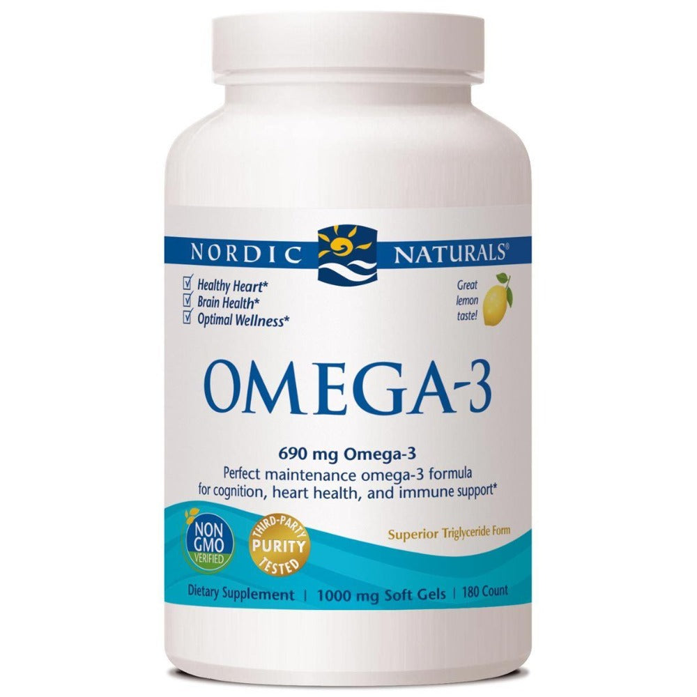 Nordic Naturals Omega-3 180 SoftGels Omega Fatty Acids / EFAs Nordic Naturals (1058220179499)