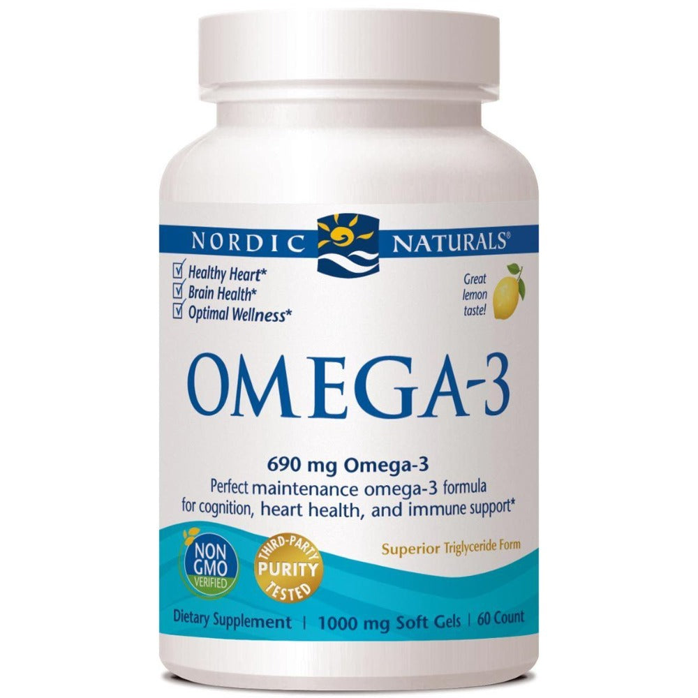 Nordic Naturals Omega-3 60 SoftGels Omega Fatty Acids / EFAs Nordic Naturals (1058006368299)