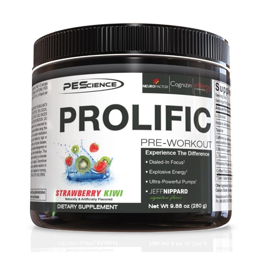 PEScience Prolific Pre-Workout 20 Servings Sport Performance / Recovery PEScience Strawberry Kiwi