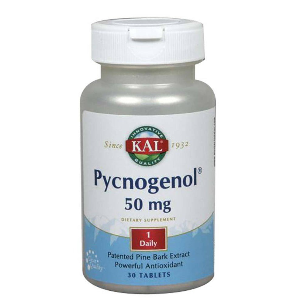 Kal Pycnogenol 50mg 30T Antioxidants / CoQ-10 Kal (1057879752747)