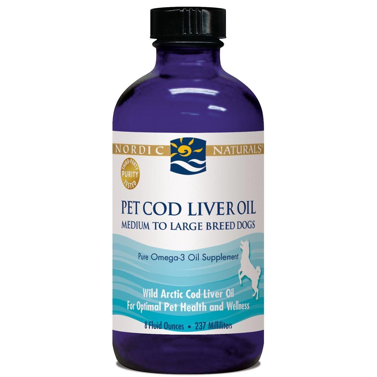 Nordic Naturals PET Arctic Cod Liver Oil Plain 8 oz Pet Supplements Nordic Naturals (1058005385259)