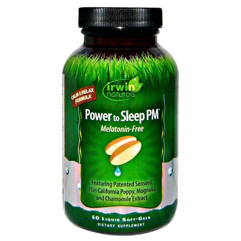 Irwin Naturals Power to Sleep PM Melatonin-Free 50 Gels Sleep Aid Irwin Naturals (1059231989803)