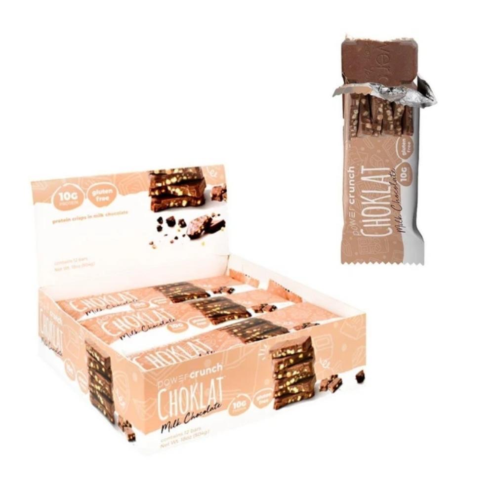 Power Crunch Choklat Crunch 12/box Bars Power Crunch Milk Chocolate