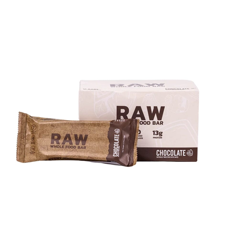 RAW Nutrition Whole Food Bar 12/Box Foods Juices Raw Chocolate Chip