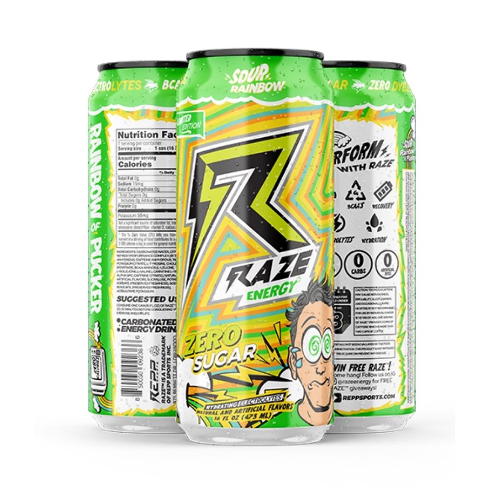 REPP Sports Raze Energy 12/Case Drinks REPP SPORTS Sour Rainbow