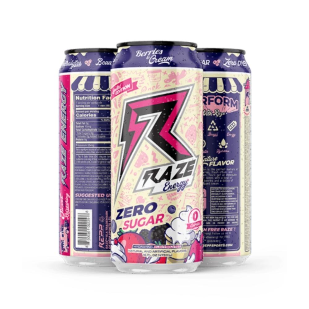 REPP Sports Raze Energy 12/Case Drinks REPP SPORTS Berries and Cream