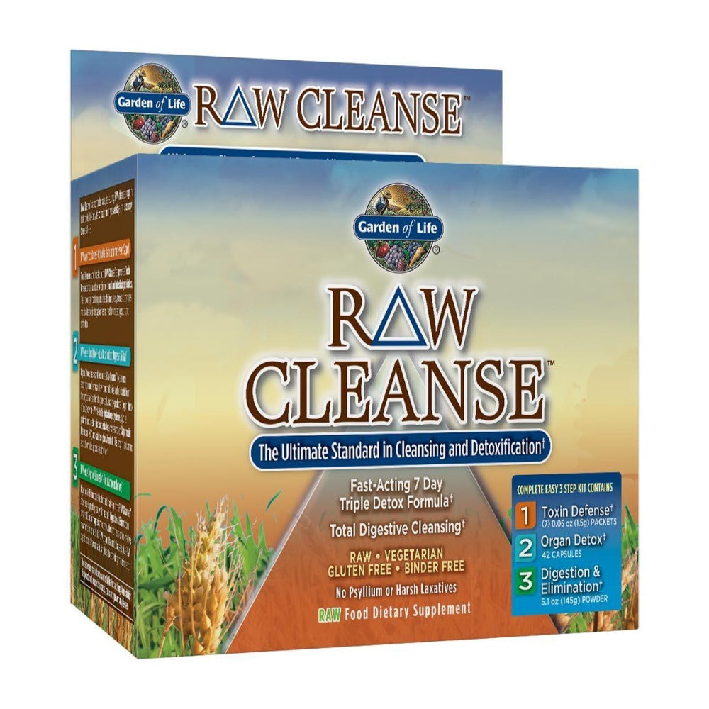 Garden of Life Raw Cleanse Fast-Acting 7 Day Triple Detox Formula Digestive Health / Probiotics Garden of Life (1058221391915)