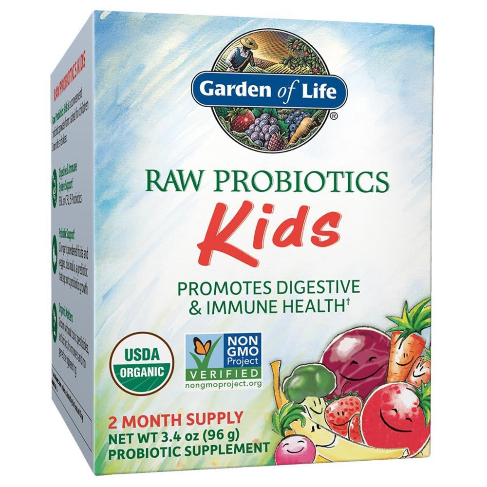 Garden of Life Raw Probiotics Kids 3.4 Oz Digestive Health / Probiotics Garden of Life (1058601369643)