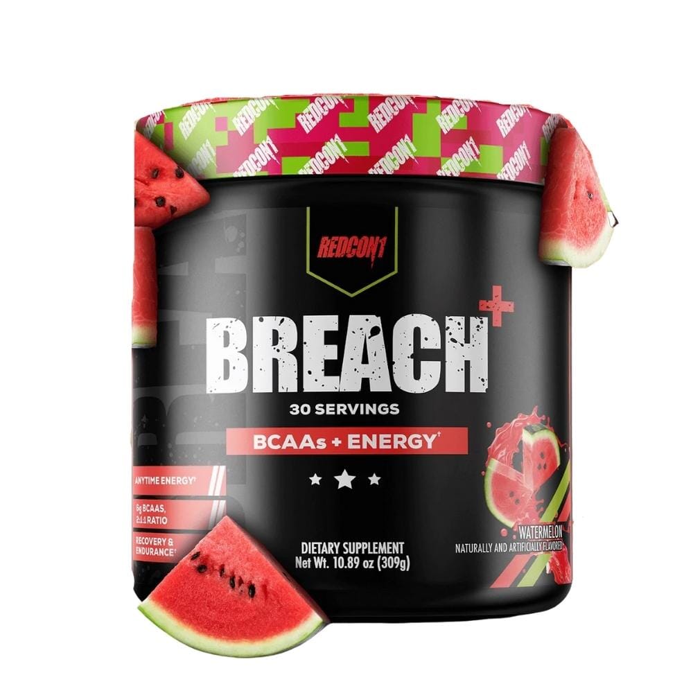 Redcon1 Breach + Energy 30 Servings Sports Performance Recovery Redcon 1 Watermelon